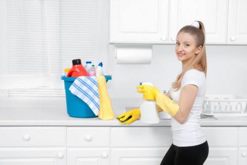 Detailed kitchen cleaning during a move-out clean in Haringey