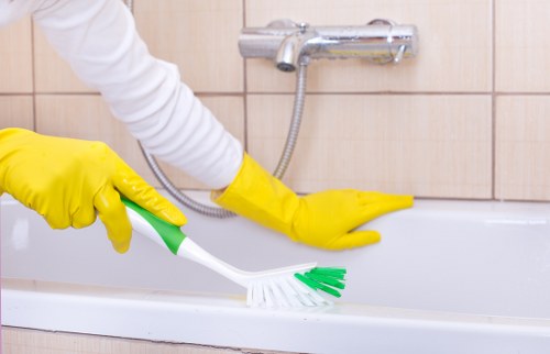 Cleaners in Haringey maintaining a shared residential area