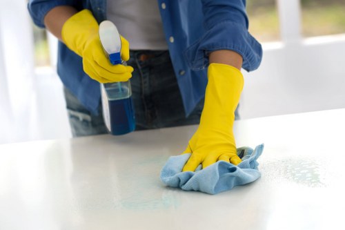 Client issue being formally recorded for a cleaning service